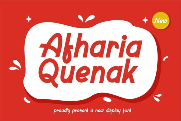 Aftharia Quenak: A Bold Display Font for Handmade Labels, Cards, and Shop Branding