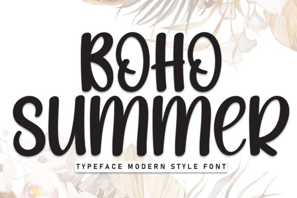 Boho Summer: A Handwritten Display Font for Branding Projects