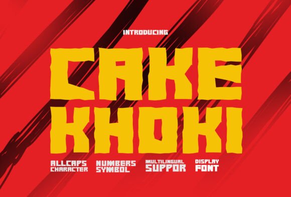 Cake Khoki: A Playful Display Font for Handmade Creations
