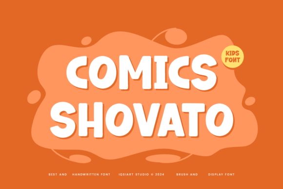 Comics Shovato: A Playful Display Font with Bold Personality