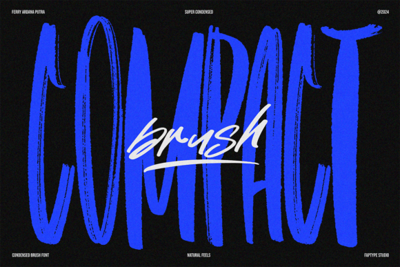 Compact Brush: A Display Font That Brings Handmade Products to Life