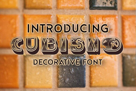 Cubismo: A Display Font for Brand Visibility and Content