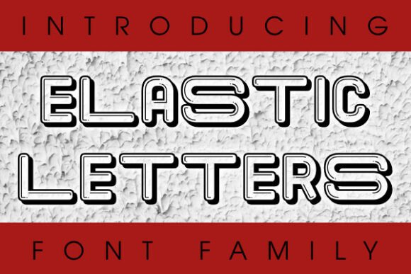 Elastic Letters: A Playful Display Font for Bold Marketing