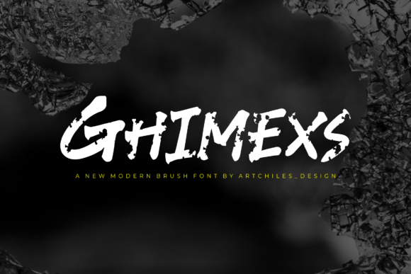 Ghimexs: A Hand-Painted Display Font for Bold Web Design