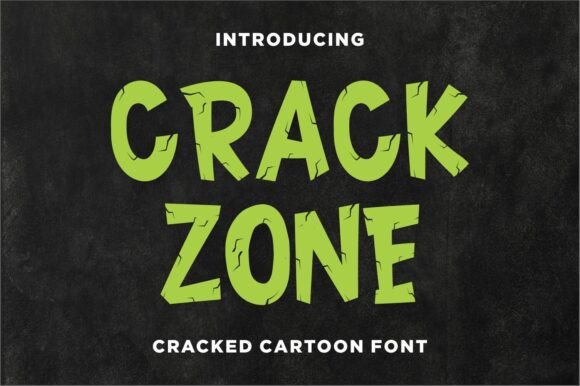 Give Your Handmade Products an Edge with Crack Zone Display Font