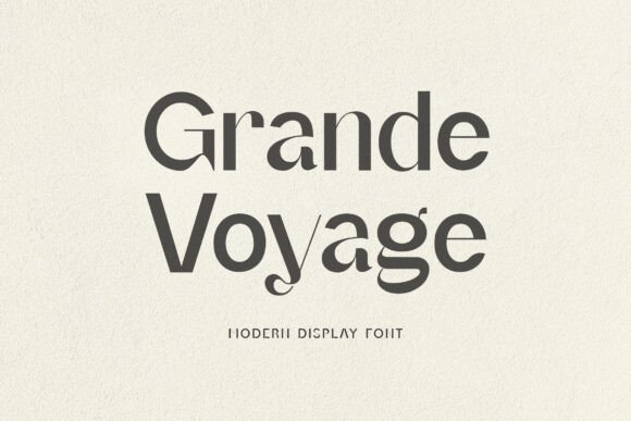 Grande Foyage: A Modern Display Font for Digital Brands