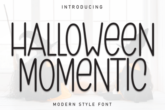 Halloween Momentic: A Playful Display Font for Editorial Design