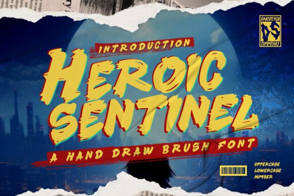 Heroic Sentinel: A Graffiti Marker Font for Bold Branding