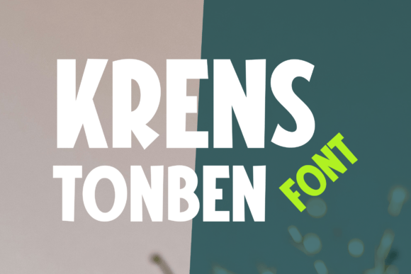 Krens Tonben: A Display Font That Brings Joy to Small Business Branding