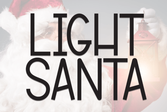 Light Santa Font: A Handmade Seller’s Go-To for Whimsical Designs
