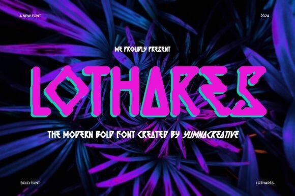 Lothares: A Bold Display Font for Modern Web Projects