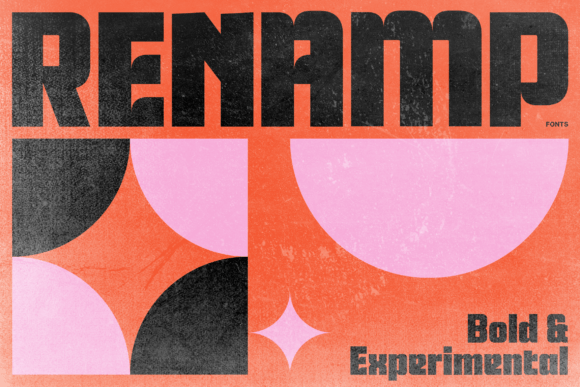 Renamp Font: A Bold Display Typeface for Small Business Branding