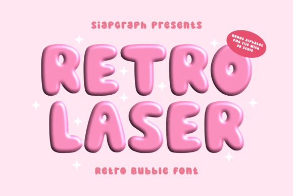 Retro Laser Font: Bold Marketing Tool for Digital Creators