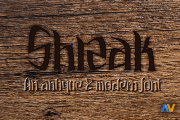 Shizak: A Decorative Display Font for Handmade Product Labels and Branding