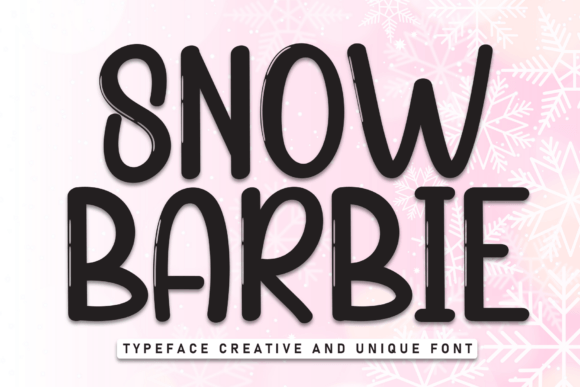 Snow Barbie Font Review: A Winter Display Typeface for Editorial Design