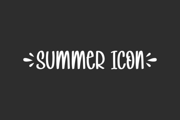 Summer Icon: A Handwritten Font for Small Business Branding