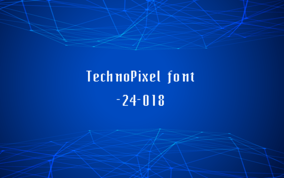 Techno Pixel: A Retro Display Typeface for Modern Editorial Design