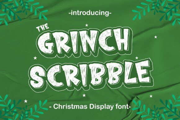 The Grinch Scribble Typeface for Playful Digital Branding