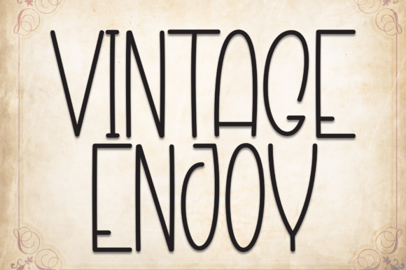 Vintage Enjoy: A Display Font That Gives Web Headlines Real Character
